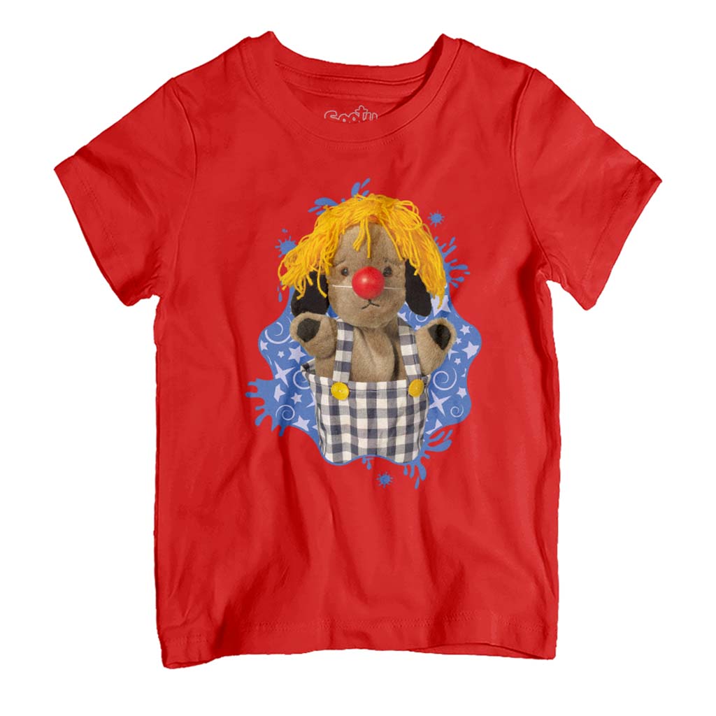 Sooty Sweep Dressed As Clown Kid's T-Shirt-ALL + EVERY