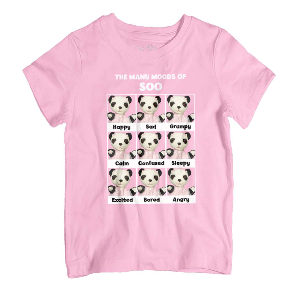 Sooty The Many Moods Of Soo Kid's T-Shirt-ALL + EVERY