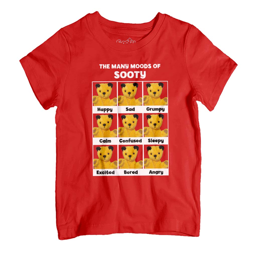The Many Moods Of Sooty Kid's T-Shirt-ALL + EVERY