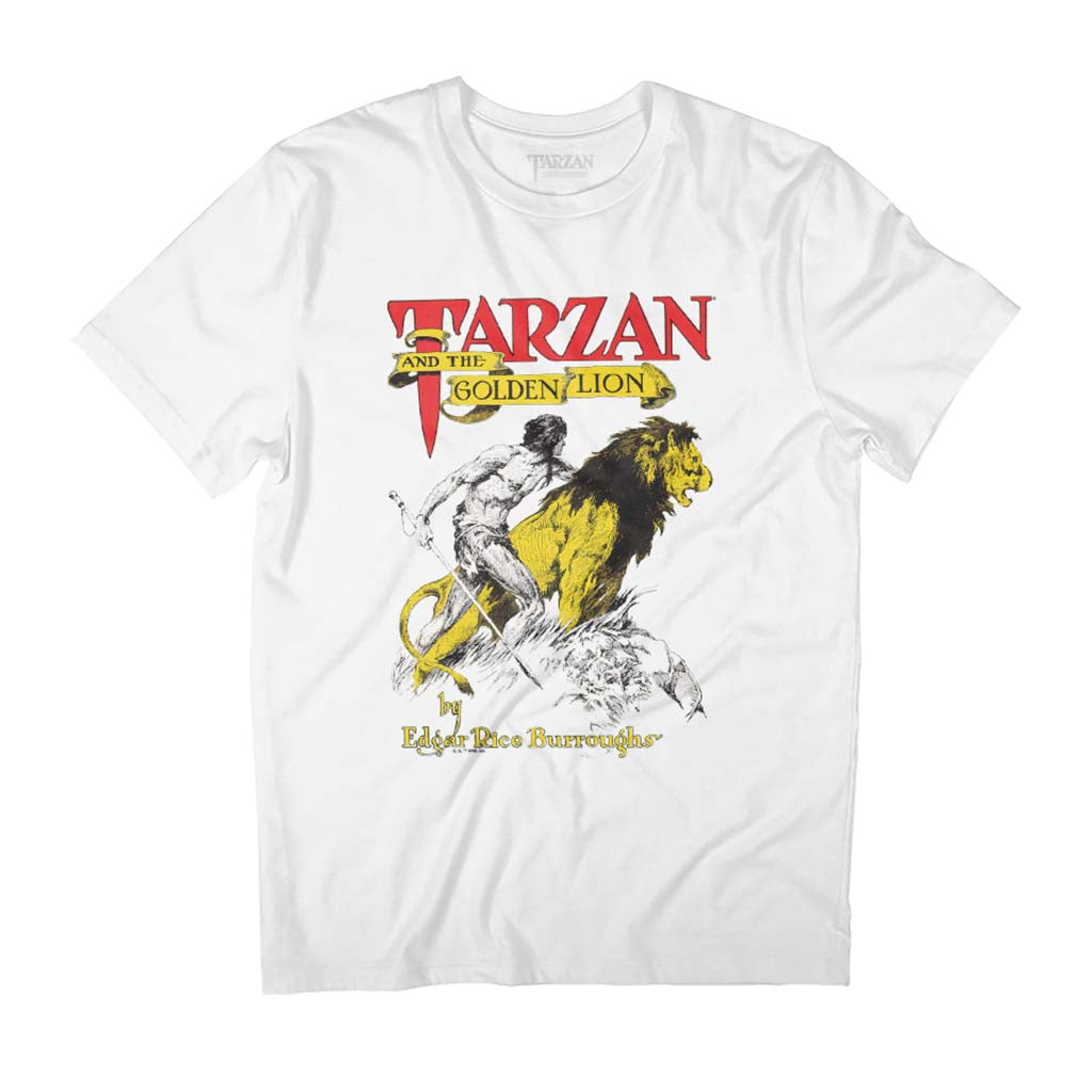 Tarzan And The Golden Lion Book Cover Art Men's T-Shirt-ALL + EVERY