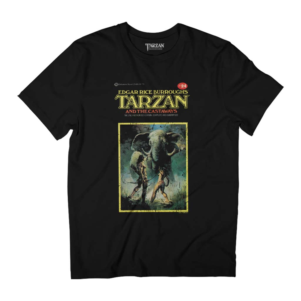 Tarzan And The Castaways Book Cover Art Men's T-Shirt-ALL + EVERY