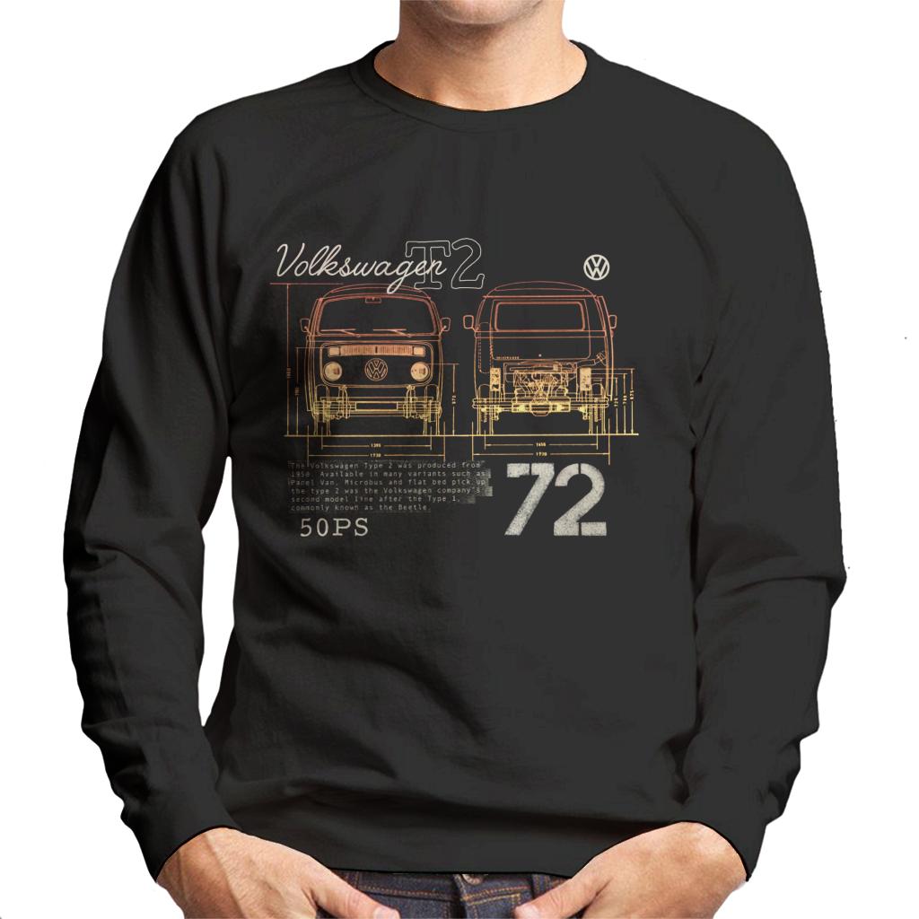 Volkswagen-T2-Mini-Van-Blueprint-Mens-Sweatshirt