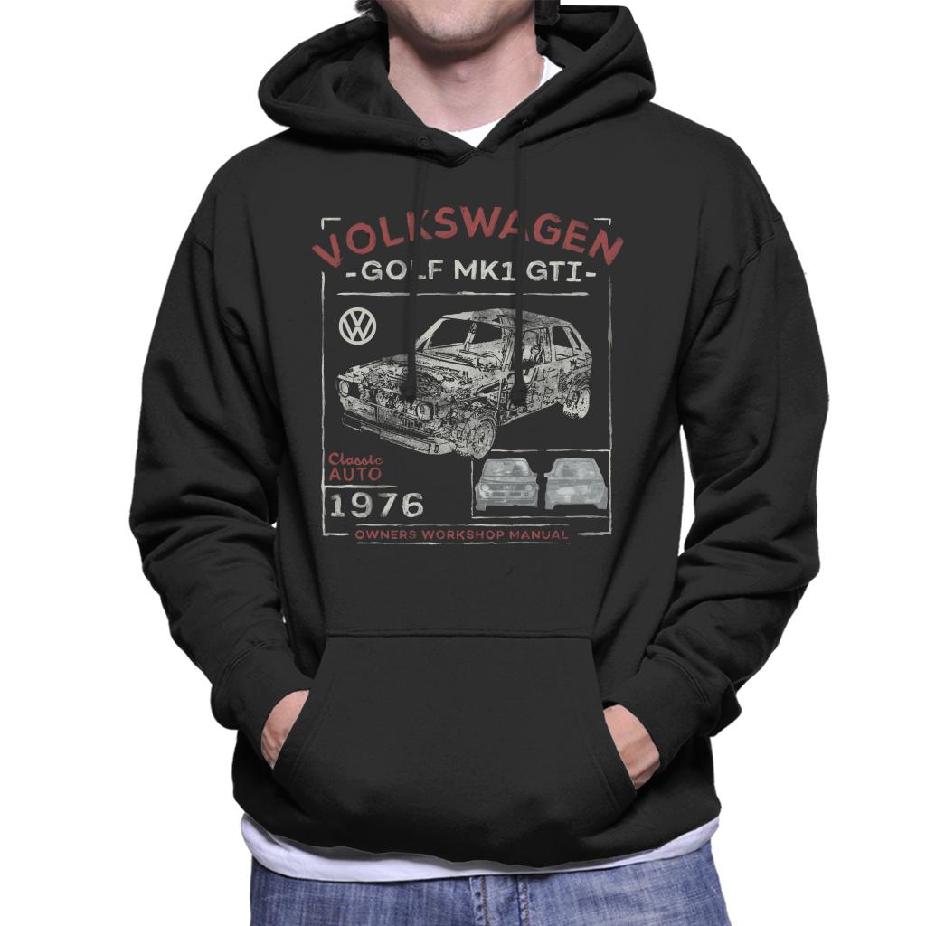 Volkswagen-Golf-MK1-GTI-Owners-Manual-Classic-Auto-Mens-Hooded-Sweatshirt