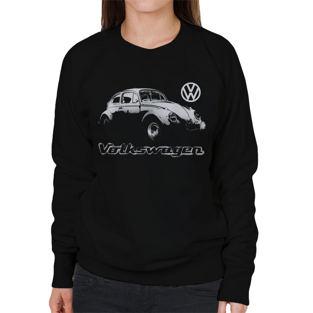 Volkswagen-Beetle-Spray-Paint-With-Logo-Womens-Sweatshirt