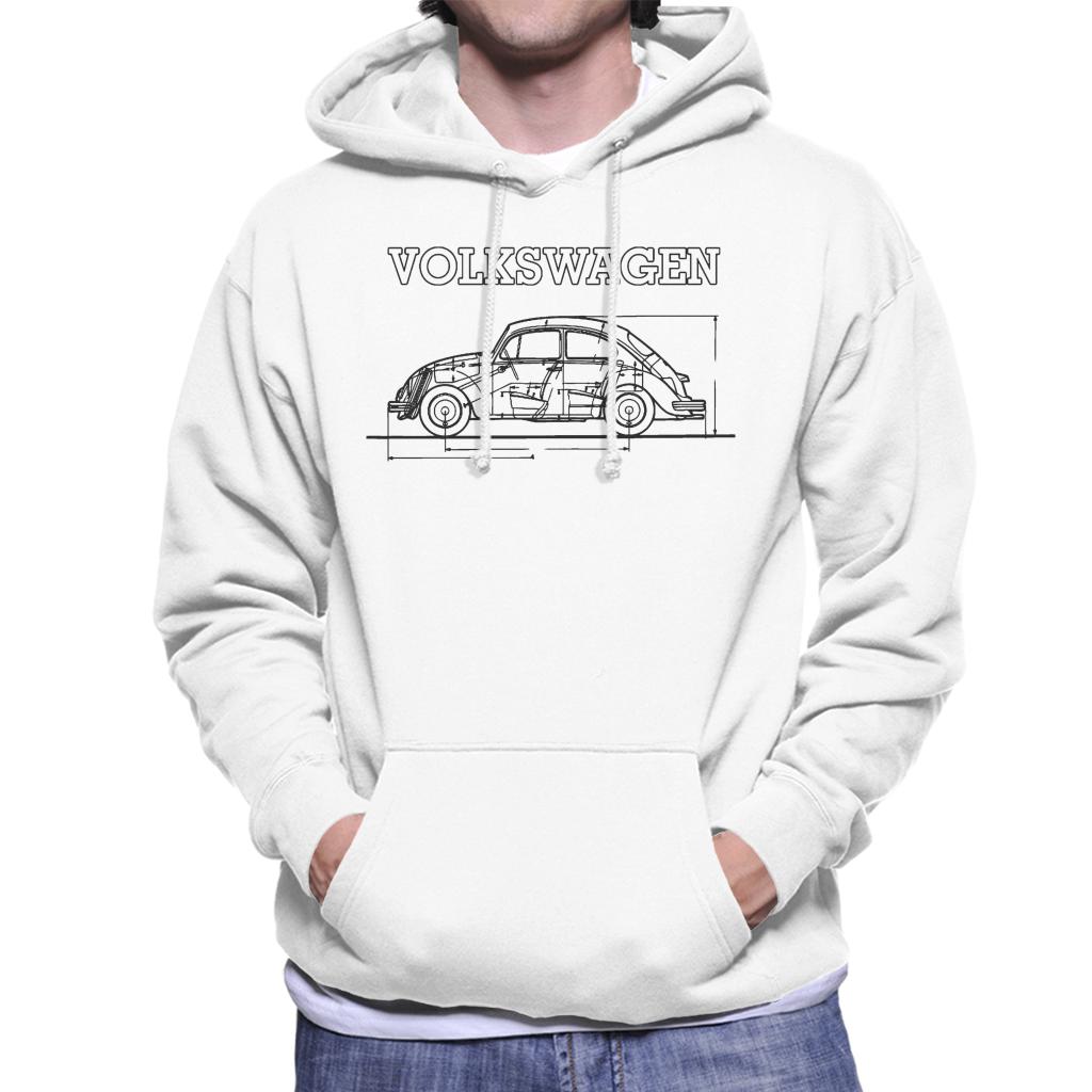 Volkswagen-Beetle-Black-Technical-Schematic-Mens-Hooded-Sweatshirt