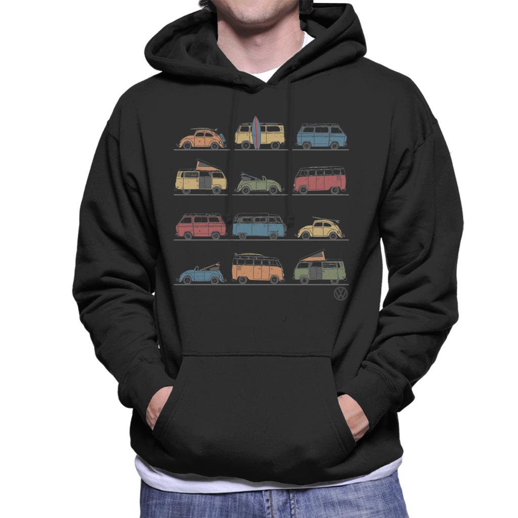 Volkswagen-Beetles-And-Vans-Montage-Mens-Hooded-Sweatshirt