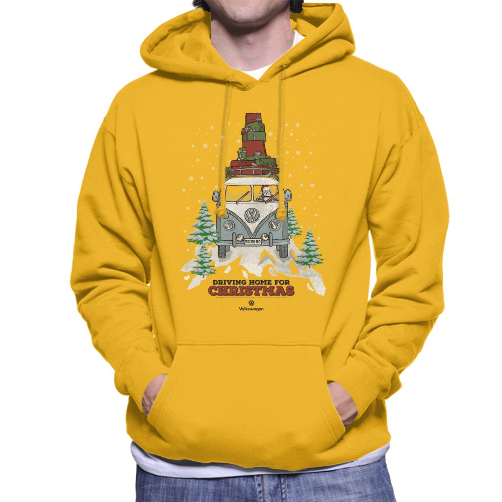 Volkswagen Christmas Driving Home For Christmas Men's Hooded Sweatshirt-ALL + EVERY