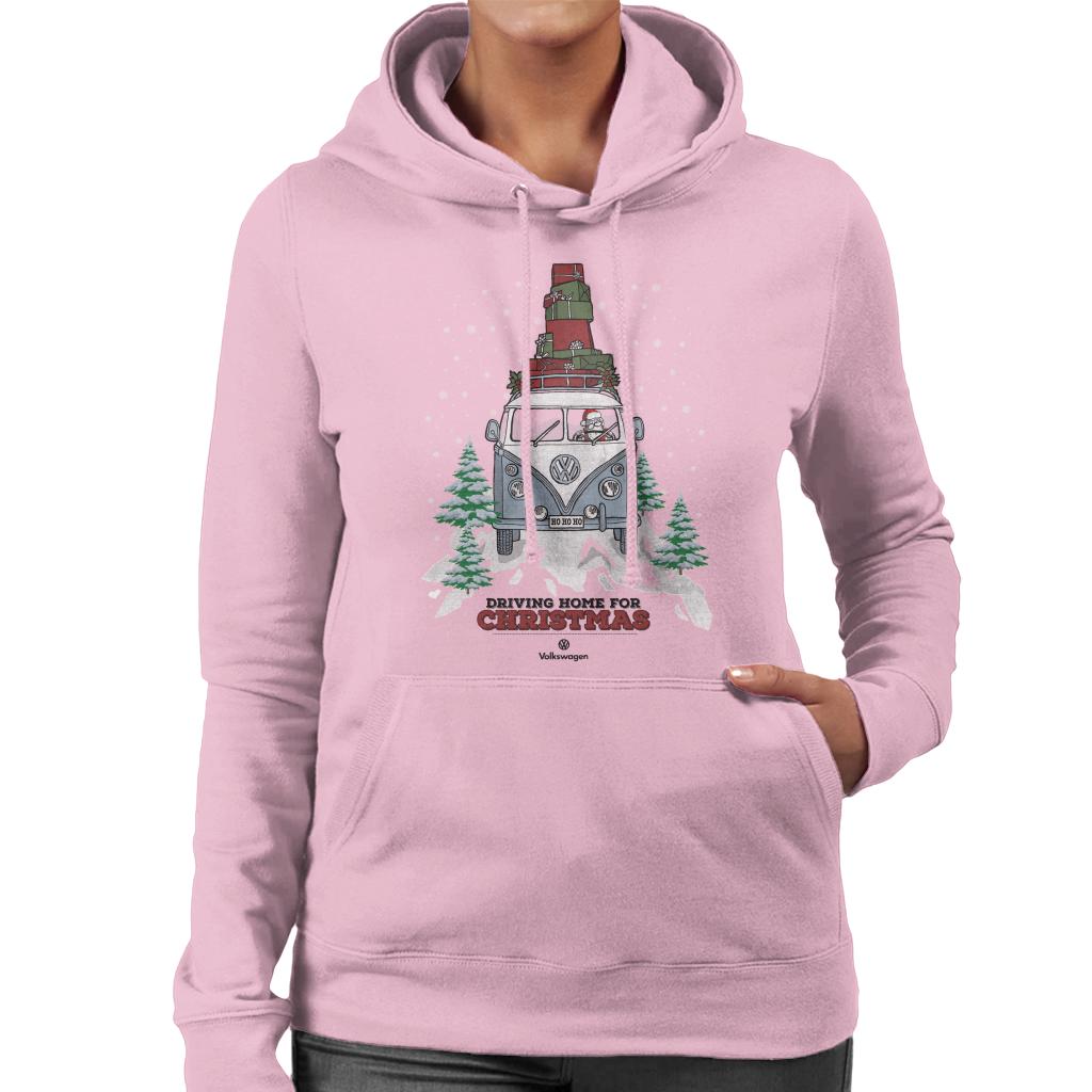 Volkswagen Christmas Driving Home For Christmas Women's Hooded Sweatshirt-ALL + EVERY