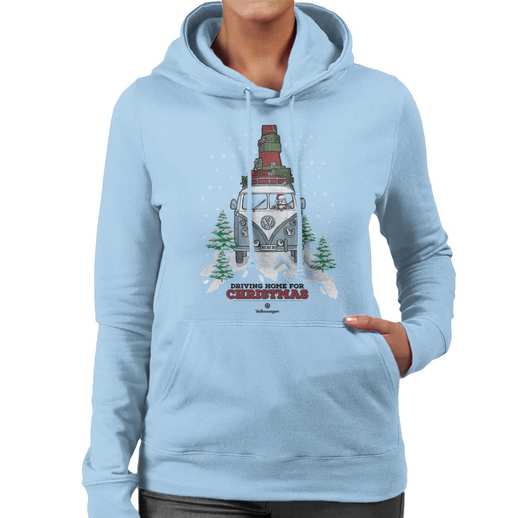 Volkswagen Christmas Driving Home For Christmas Women's Hooded Sweatshirt-ALL + EVERY