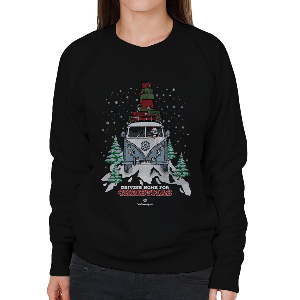 Volkswagen Christmas Driving Home For Xmas In The Snow Women's Sweatshirt-ALL + EVERY