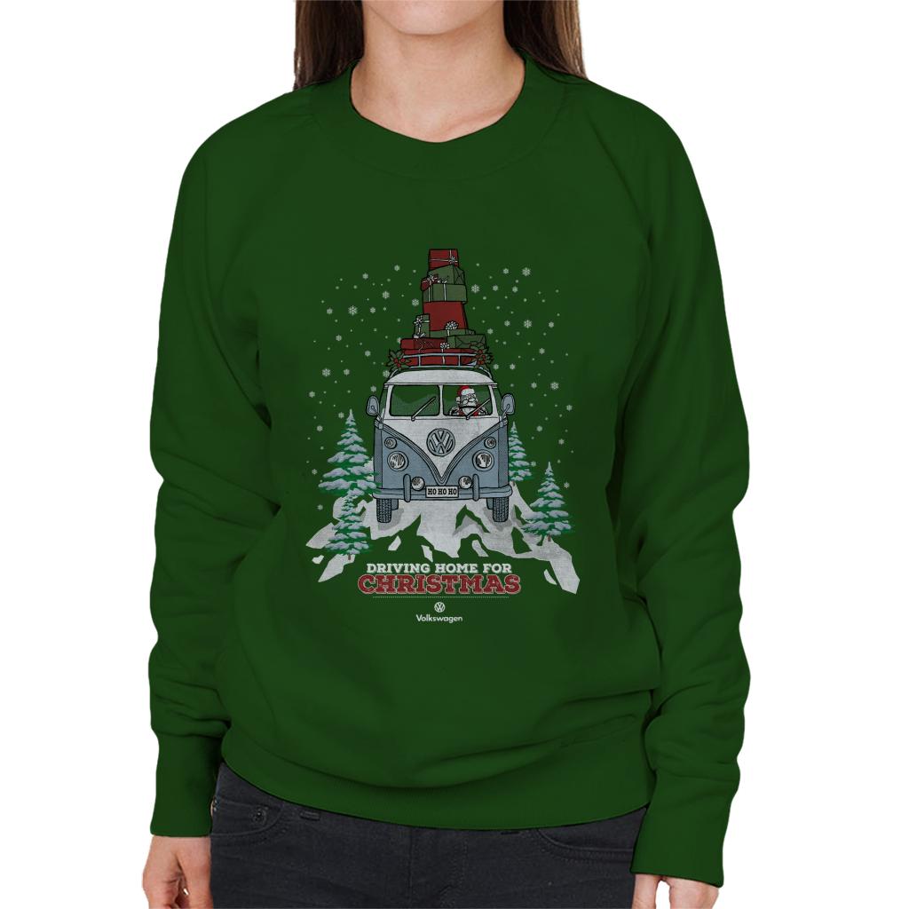 Volkswagen Christmas Driving Home For Xmas In The Snow Women's Sweatshirt-ALL + EVERY