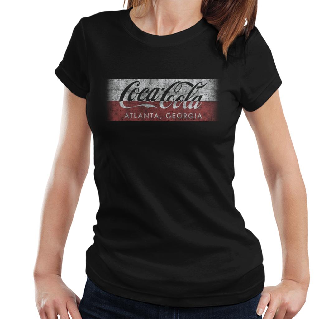 Coca Cola Georgia Stripe Women's T-Shirt-ALL + EVERY