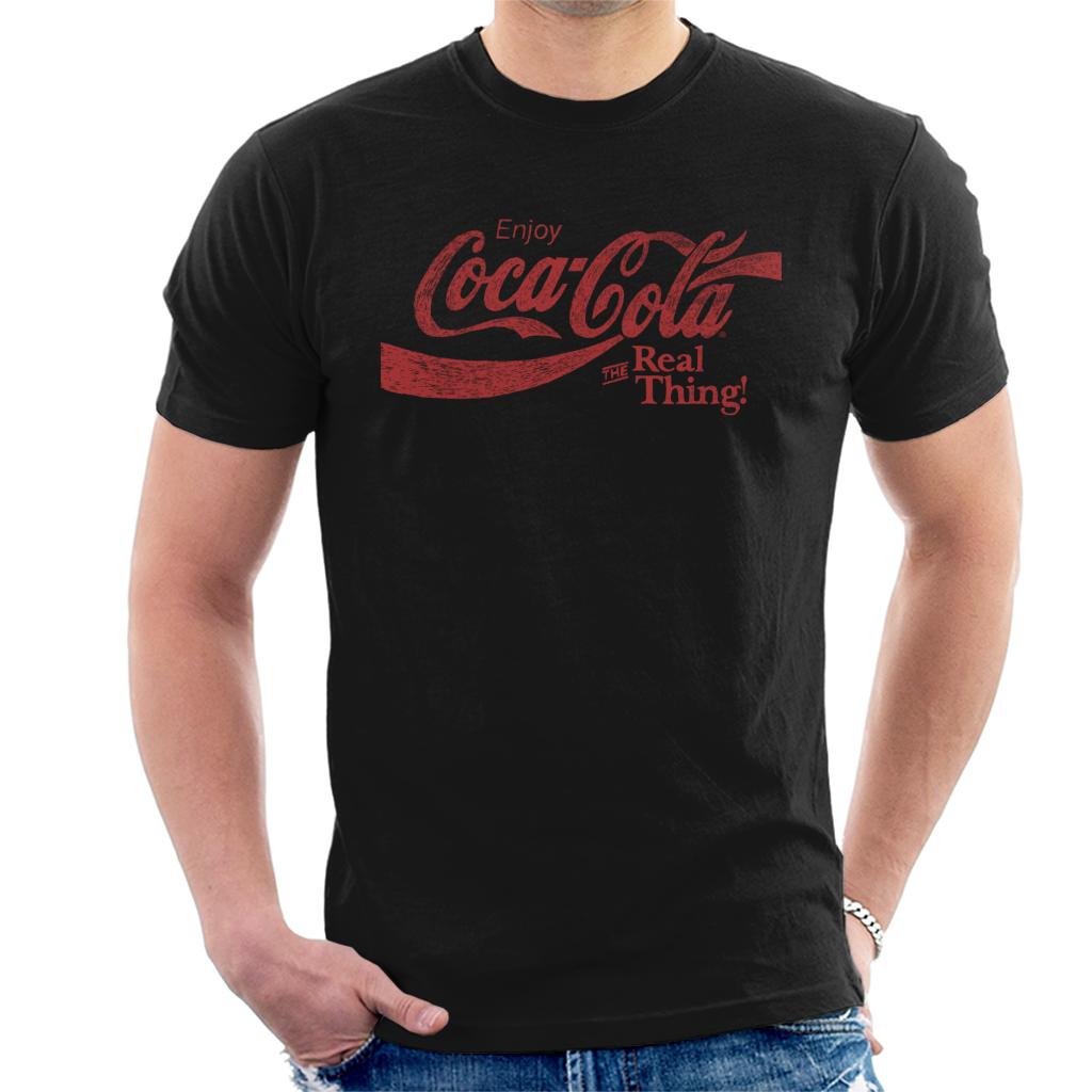 Coca Cola The Real Thing Men's T-Shirt-ALL + EVERY