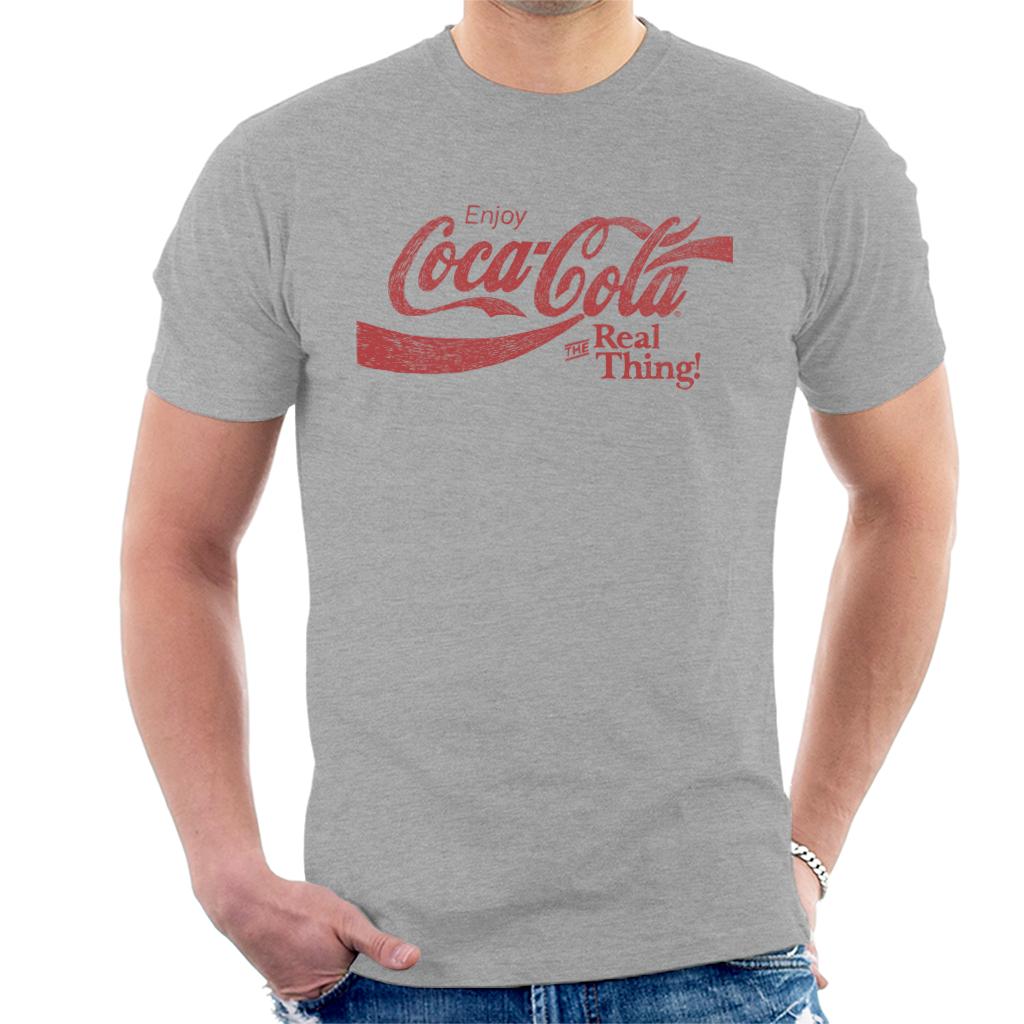 Coca Cola The Real Thing Men's T-Shirt-ALL + EVERY