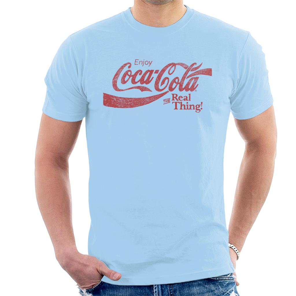 Coca Cola The Real Thing Men's T-Shirt-ALL + EVERY