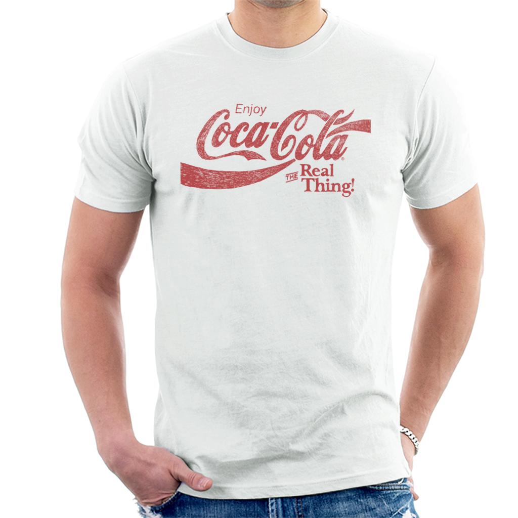 Coca Cola The Real Thing Men's T-Shirt-ALL + EVERY