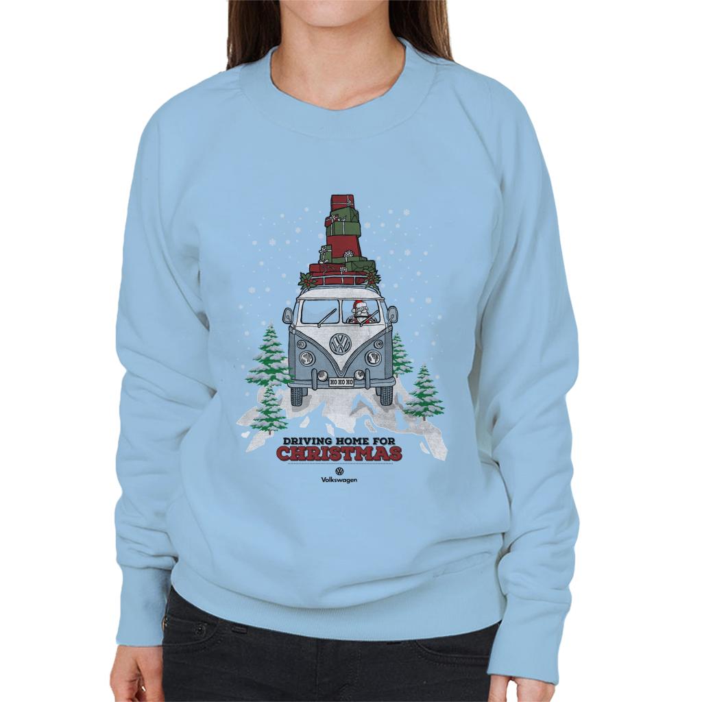 Volkswagen Christmas Dark Logo Driving Home For Xmas Women's Sweatshirt-ALL + EVERY