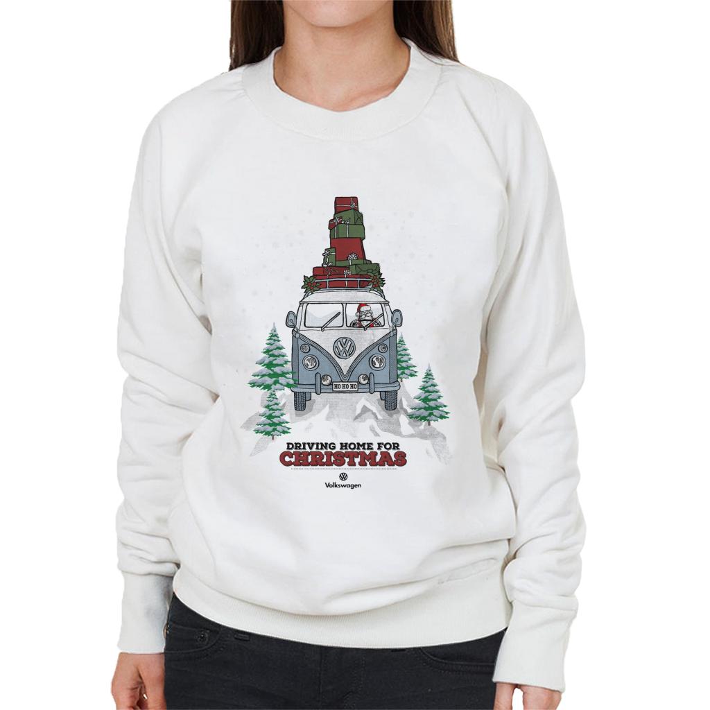 Volkswagen Christmas Dark Logo Driving Home For Xmas Women's Sweatshirt-ALL + EVERY