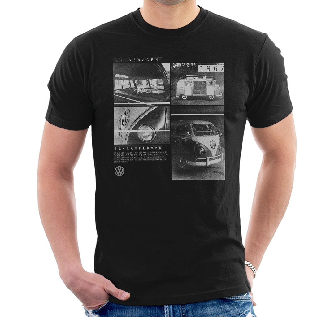 Volkswagen-T1-Campervan-1967-Shots-Mens-T-Shirt