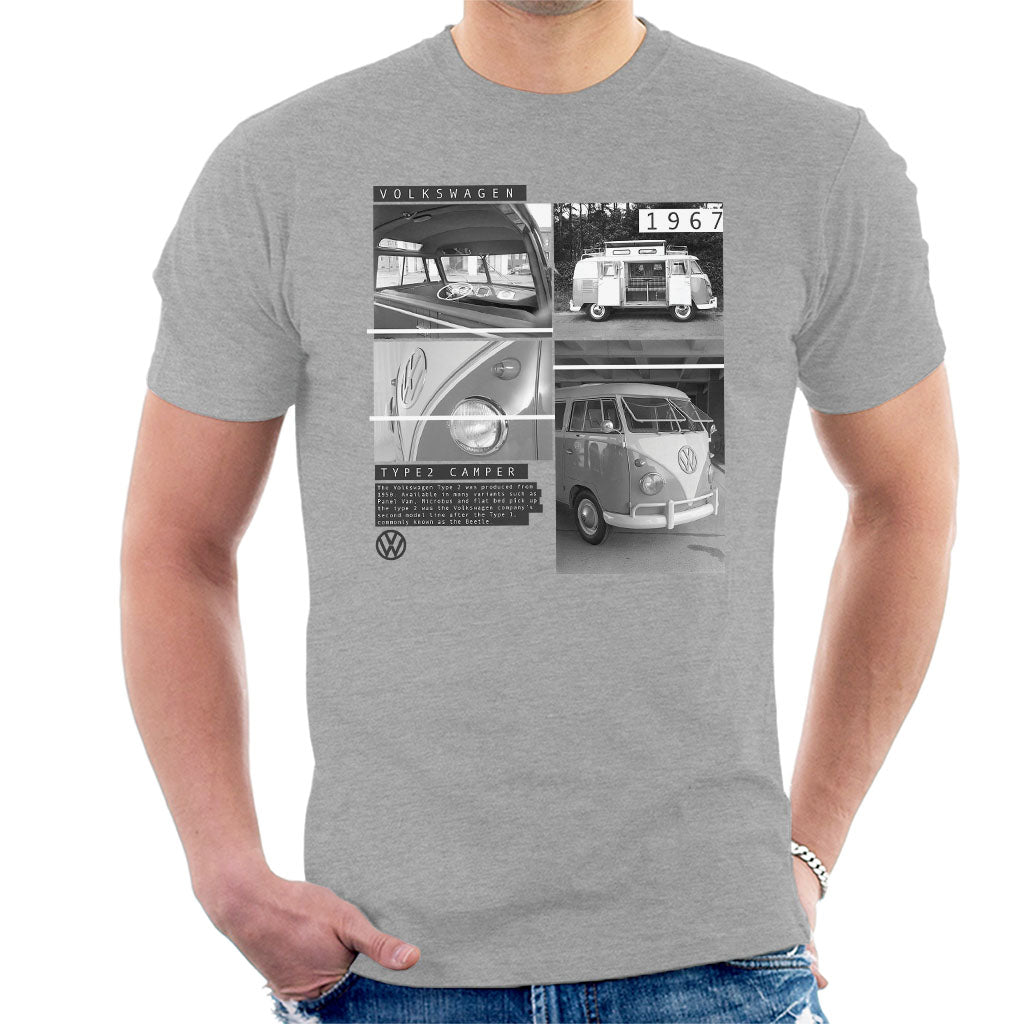 Volkswagen-Type-2-Campervan-1967-Shots-Mens-T-Shirt