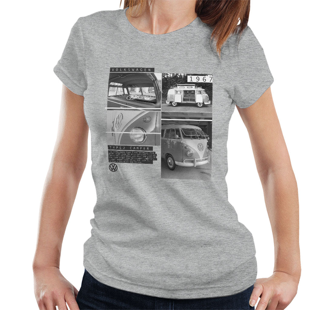 Volkswagen-Type-2-Campervan-1967-Shots-Womens-T-Shirt