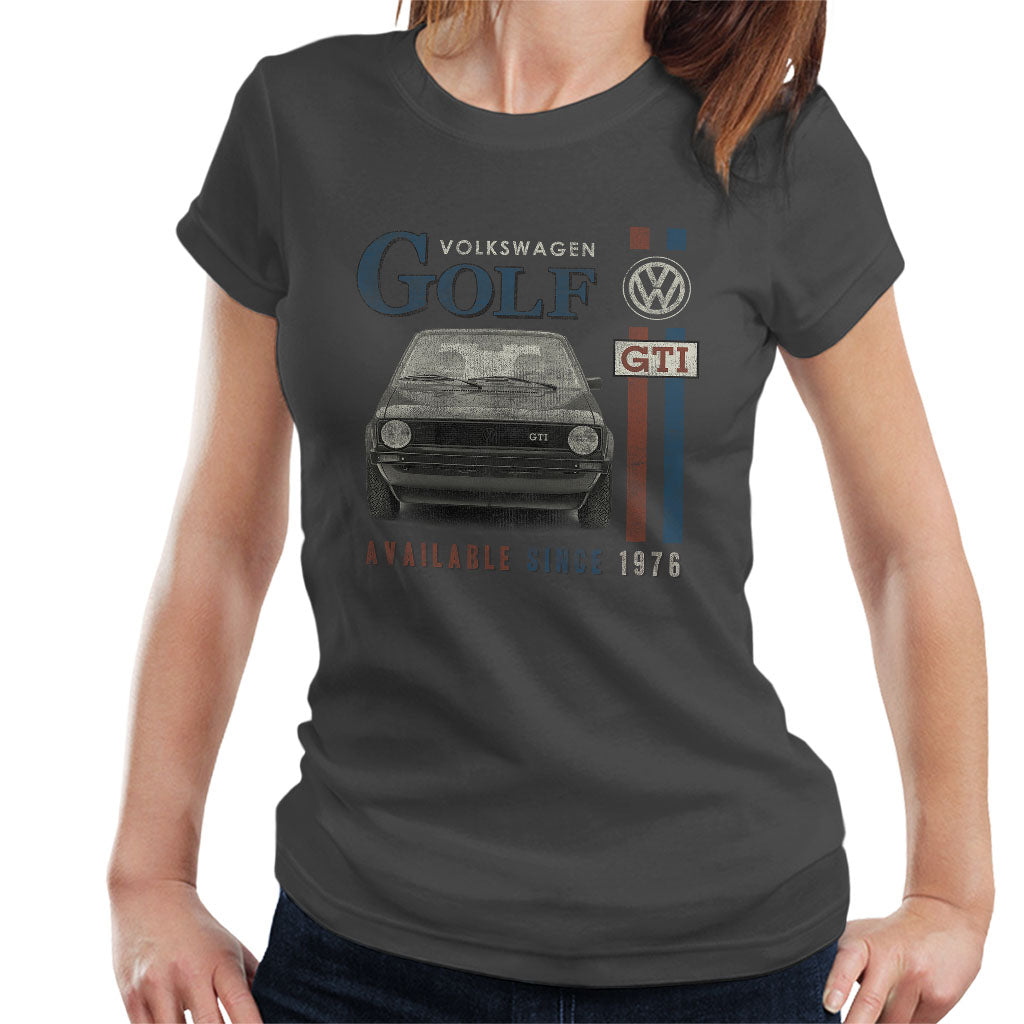 Volkswagen Golf GTI Racing Distressed Women's T-Shirt-ALL + EVERY