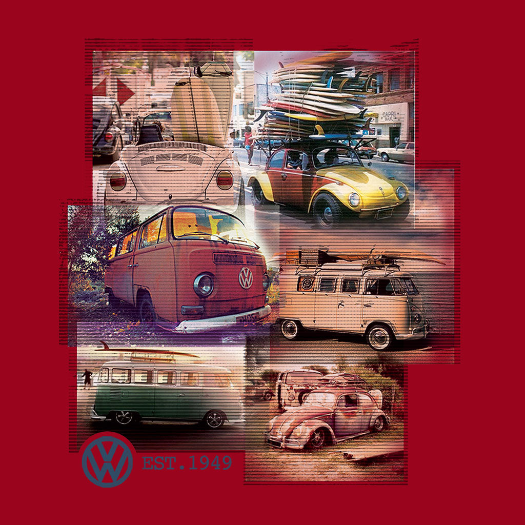 Volkswagen Camper Beetle Collage Men's T-Shirt-ALL + EVERY