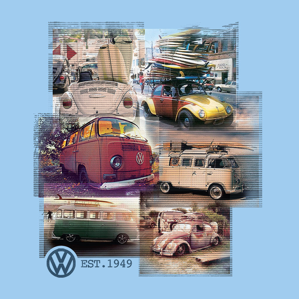 Volkswagen Camper Beetle Collage Women's T-Shirt-ALL + EVERY