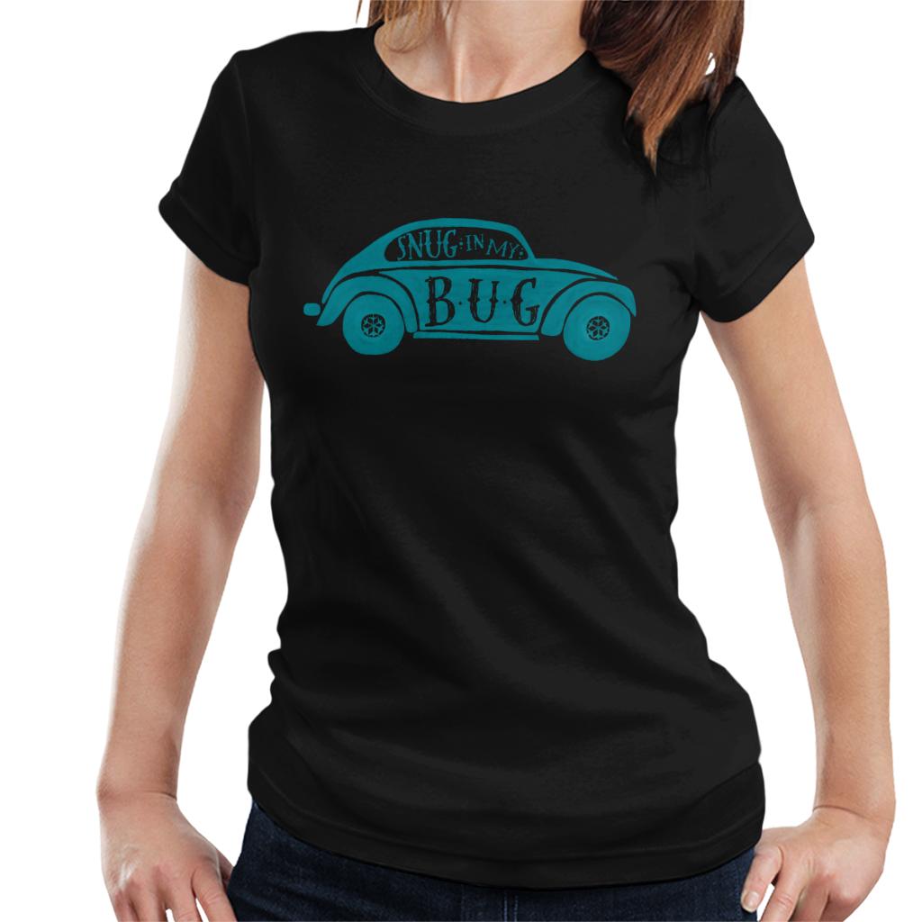 Volkswagen-Beetle-Snug-In-My-Bug-Womens-T-Shirt