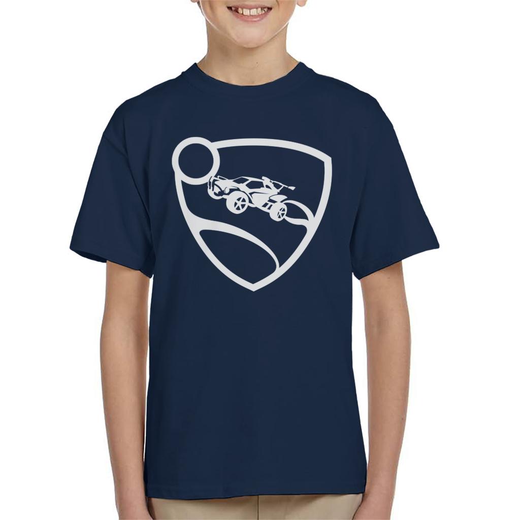 Rocket-League-White-Logo-Kids-T-Shirt