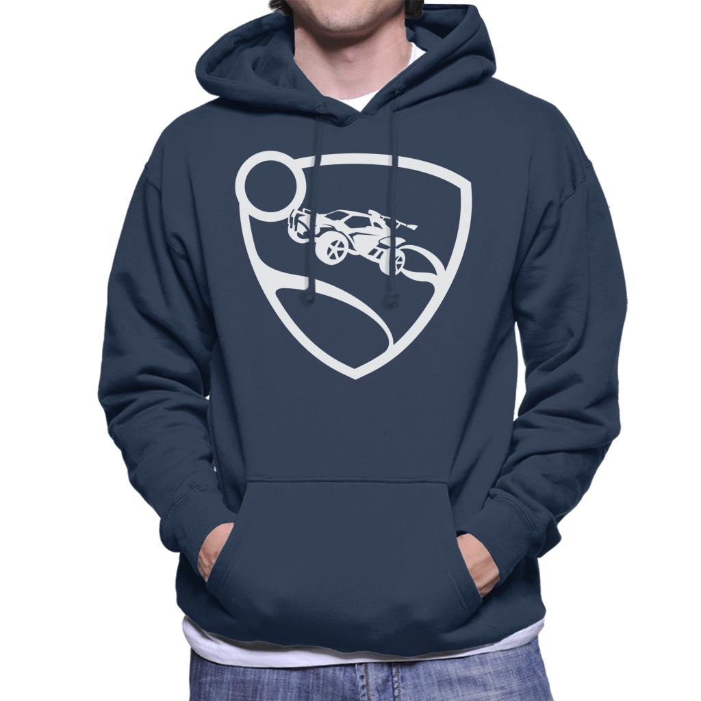 Rocket League White Logo Men's Hooded Sweatshirt