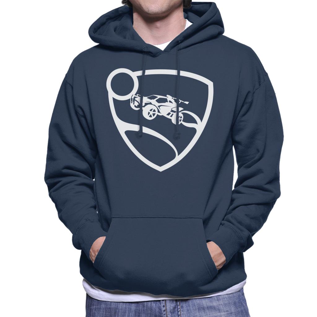 Rocket-League-White-Logo-Mens-Hooded-Sweatshirt