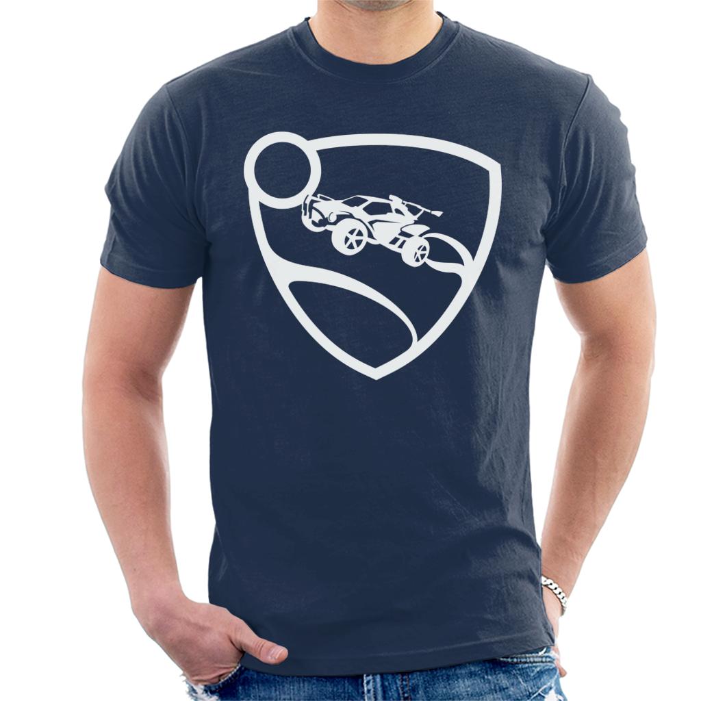 Rocket League White Logo Men's T-Shirt-ALL + EVERY