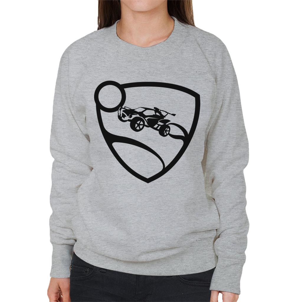 Rocket-League-Black-Logo-Womens-Sweatshirt