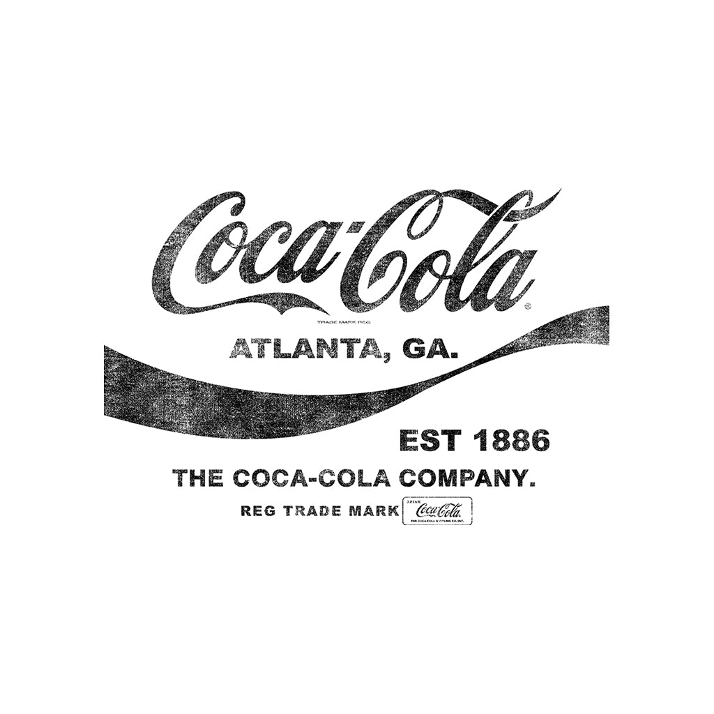 Coca Cola Drink 1886 Black Text Men's T-Shirt-ALL + EVERY