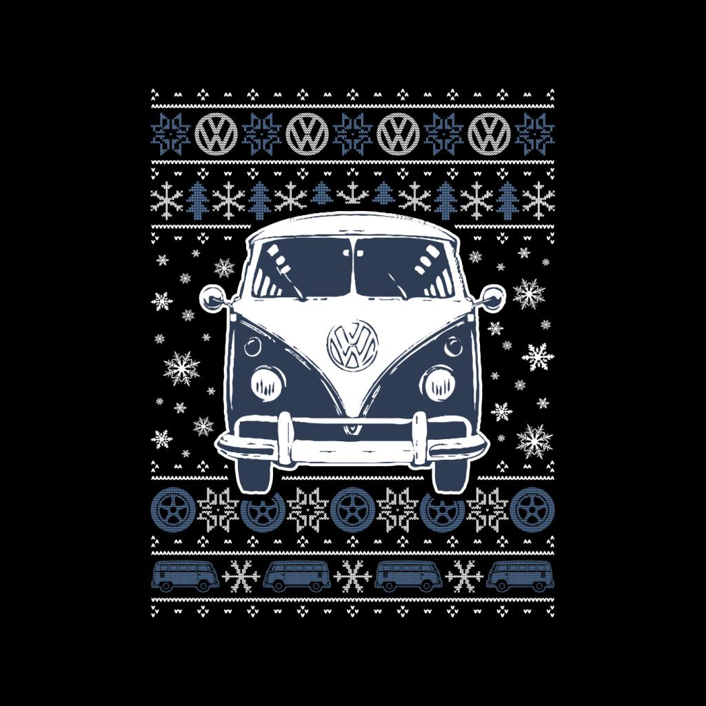 Volkswagen Type 2 Camper Christmas Knit Women's T-Shirt-ALL + EVERY