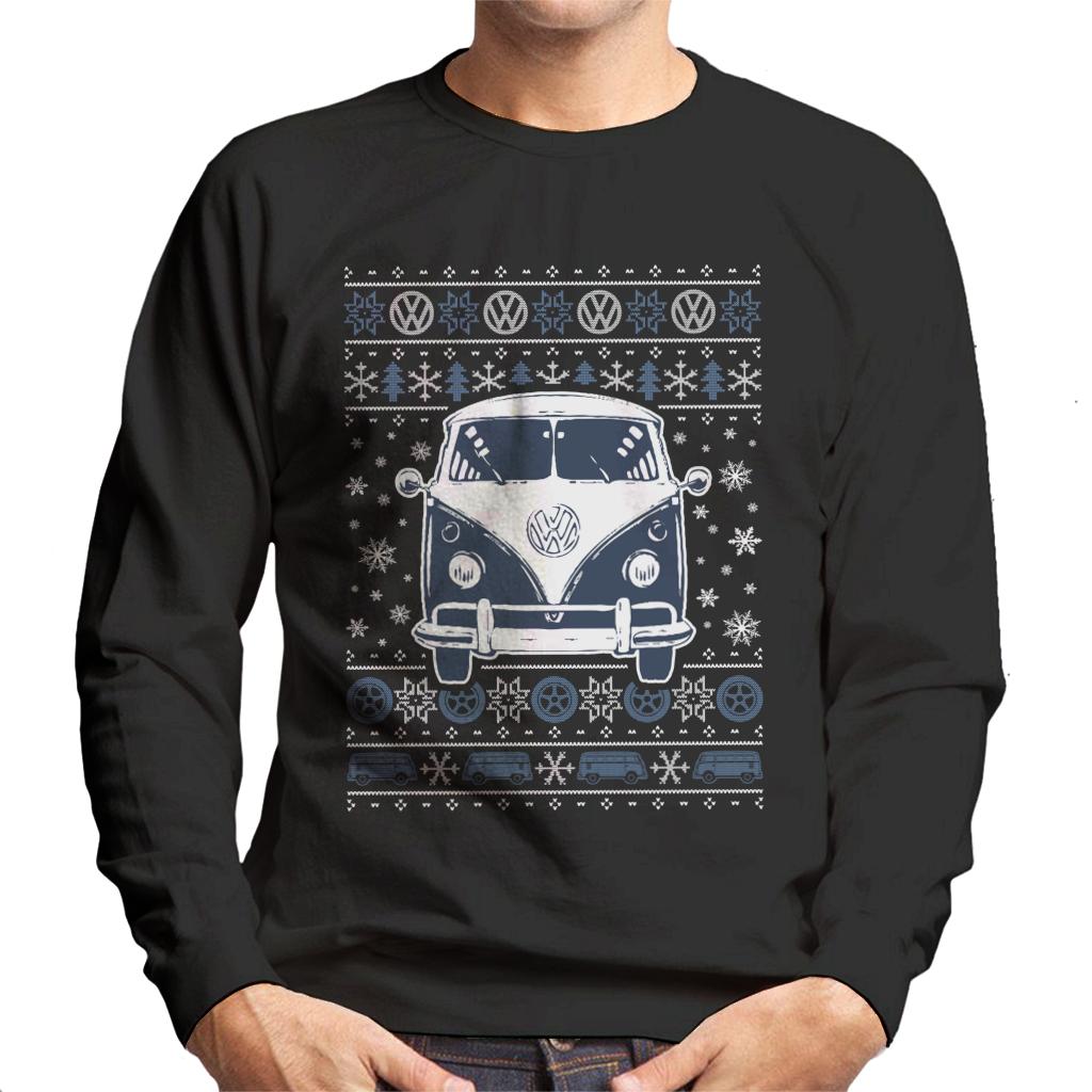 Volkswagen Type 2 Camper Christmas Knit Men's Sweatshirt-ALL + EVERY