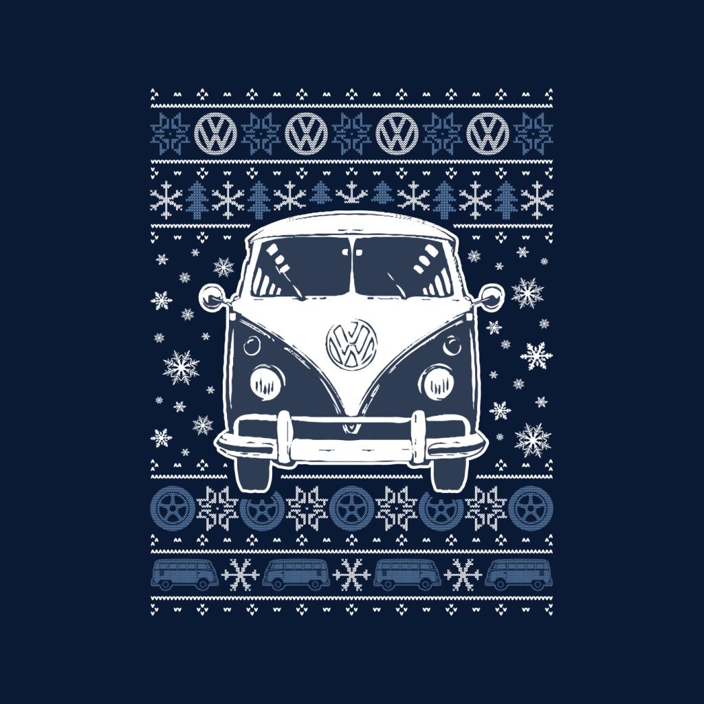 Volkswagen Type 2 Camper Christmas Knit Women's T-Shirt-ALL + EVERY