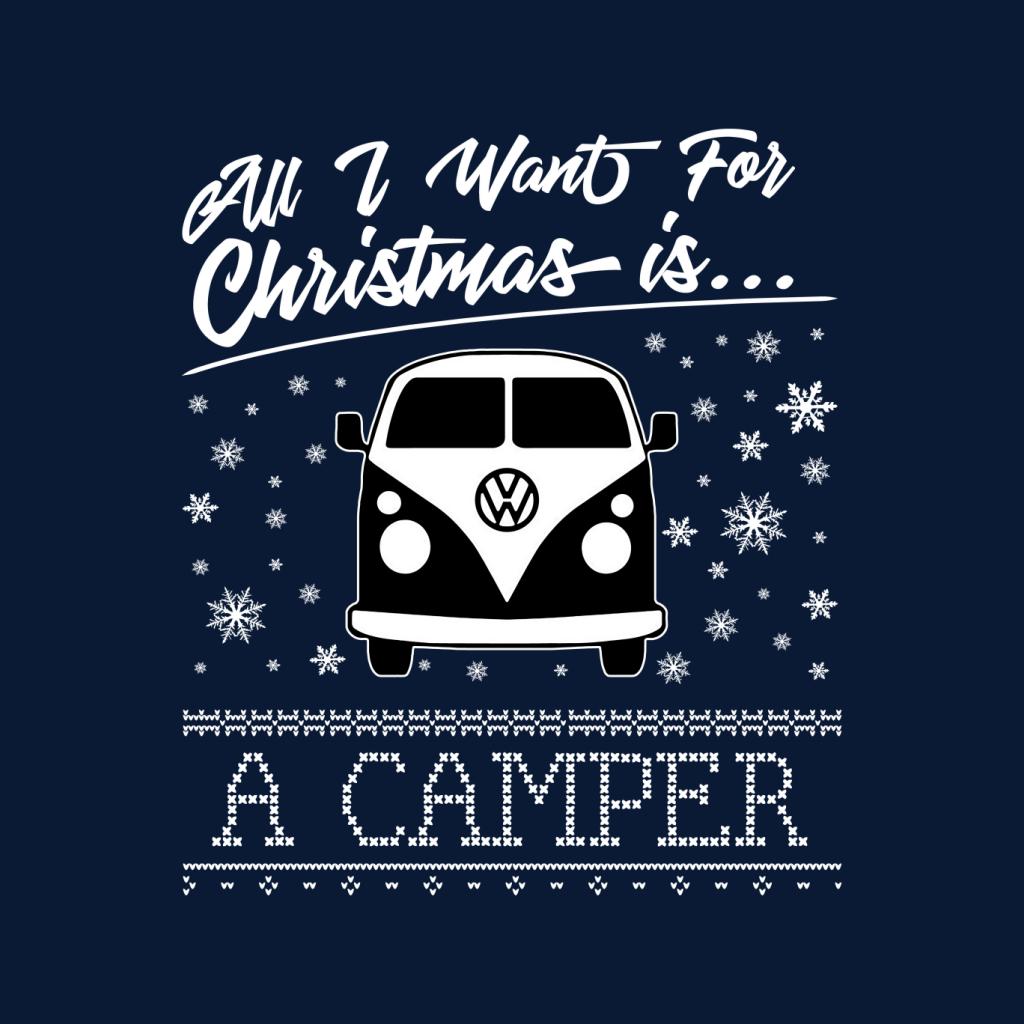 Volkswagen Christmas All I Want For Xmas Is A Camper Men's T-Shirt-ALL + EVERY