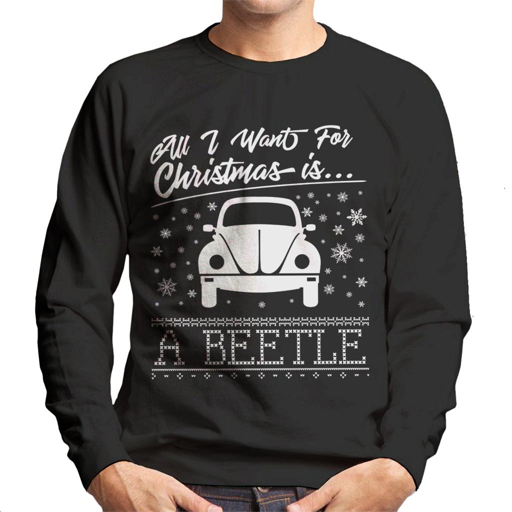 Volkswagen Christmas All I Want For Xmas Is A Beetle Men's Sweatshirt-ALL + EVERY