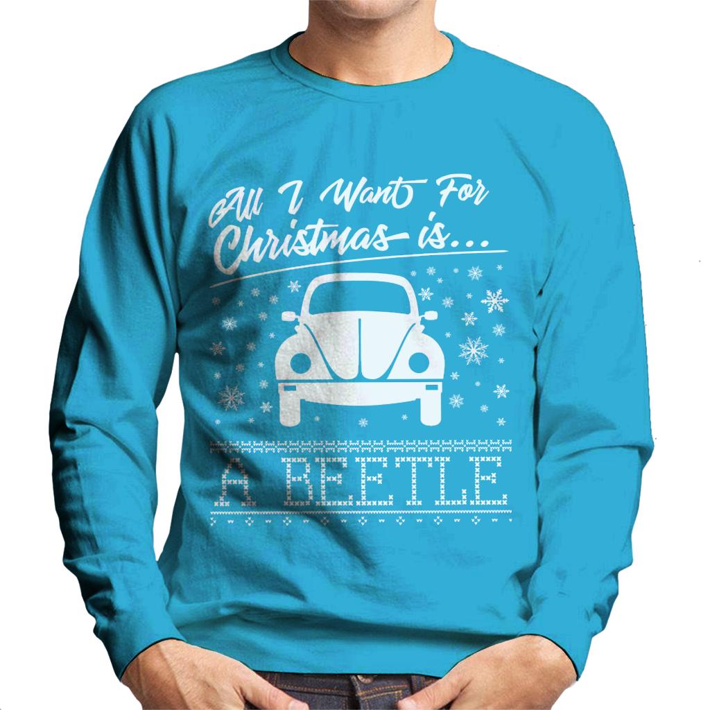 Volkswagen Christmas All I Want For Xmas Is A Beetle Men's Sweatshirt-ALL + EVERY