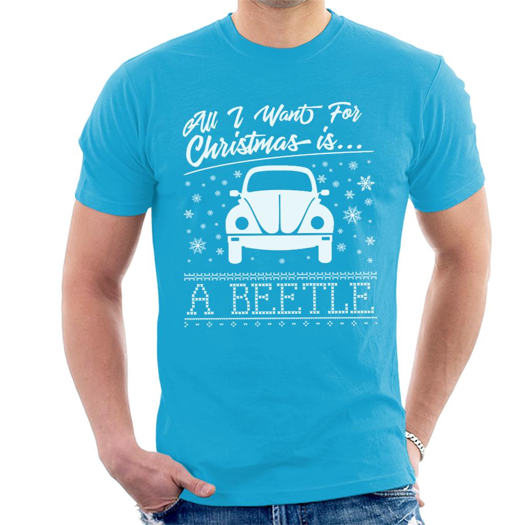 Volkswagen Christmas All I Want For Xmas Is A Beetle Men's T-Shirt-ALL + EVERY