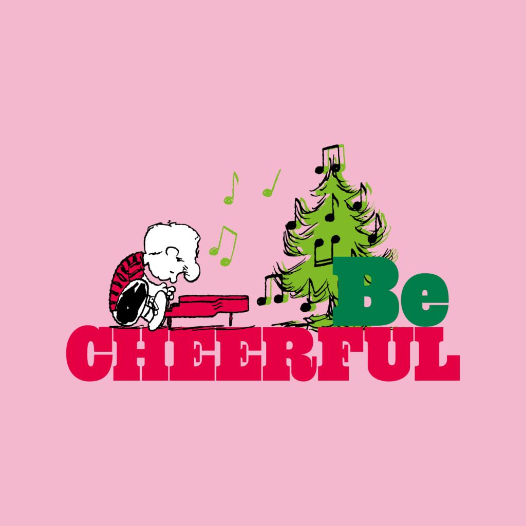 Peanuts Christmas Schroeder Be Cheerful Women's Sweatshirt-ALL + EVERY