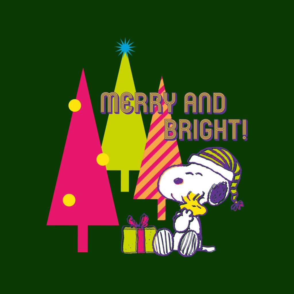 Peanuts Christmas Festive Hug Merry And Bright Women's T-Shirt-ALL + EVERY