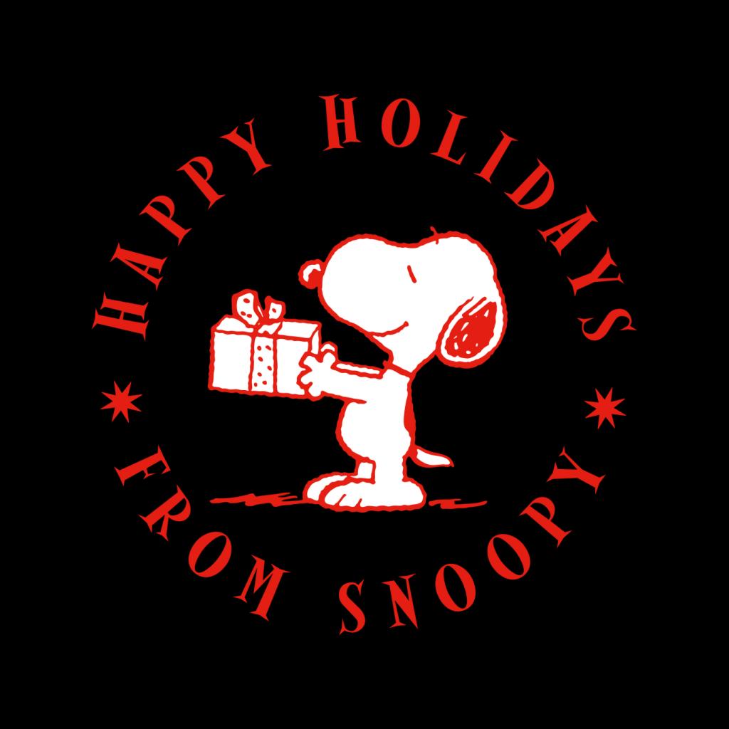 Peanuts Christmas Happy Holidays From Snoopy Men's T-Shirt-ALL + EVERY