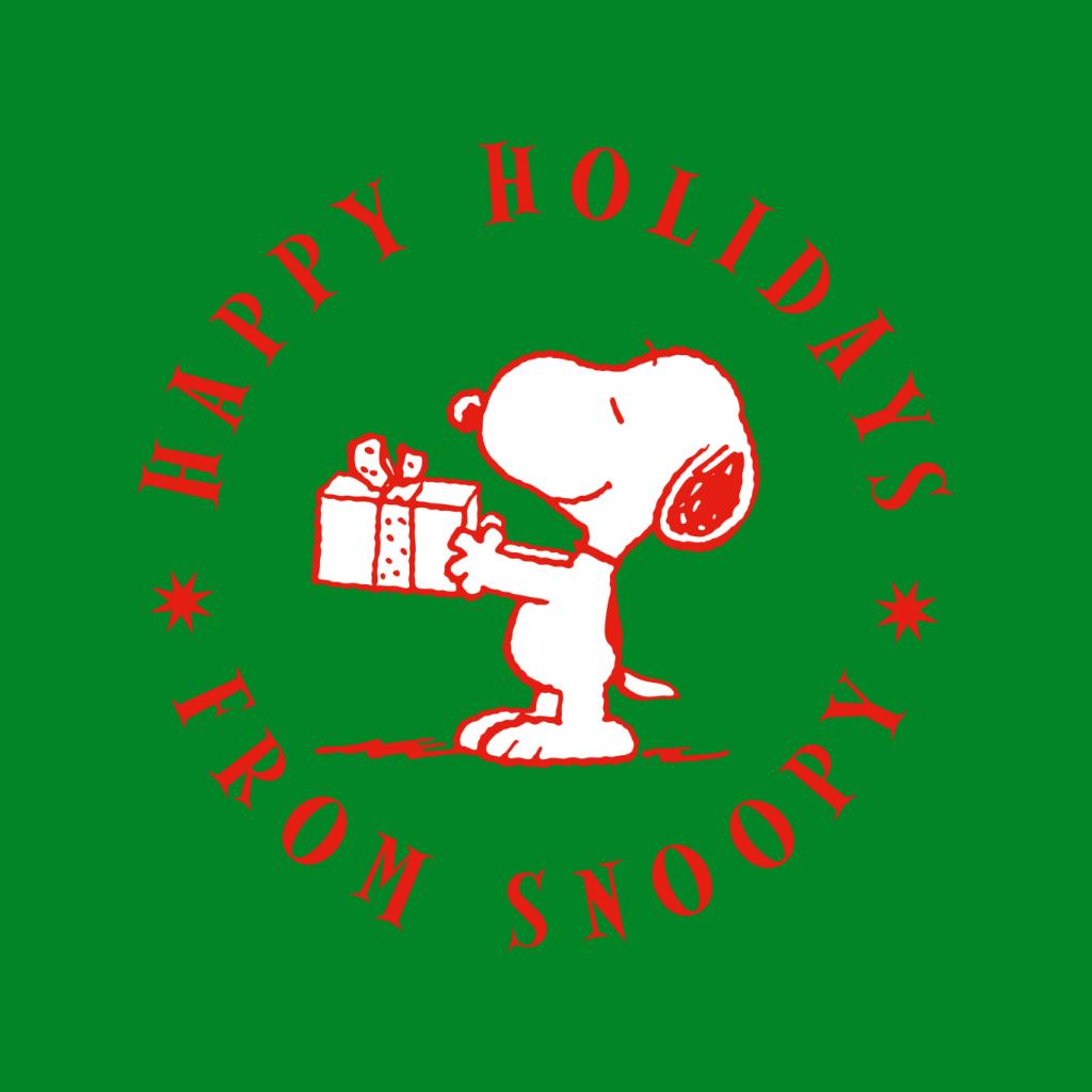 Peanuts Christmas Happy Holidays From Snoopy Men's T-Shirt-ALL + EVERY