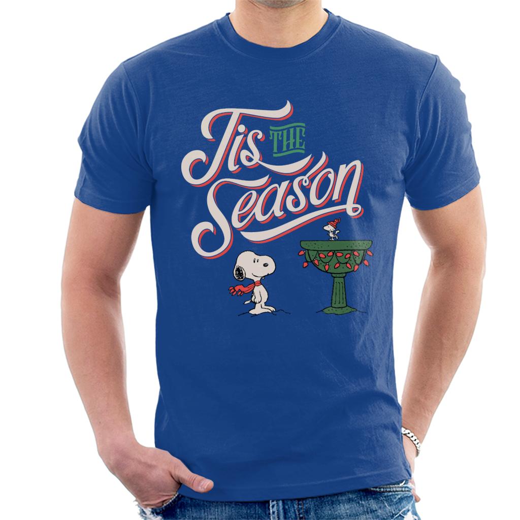 Peanuts Christmas Snoopy Tis The Season Men's T-Shirt-ALL + EVERY