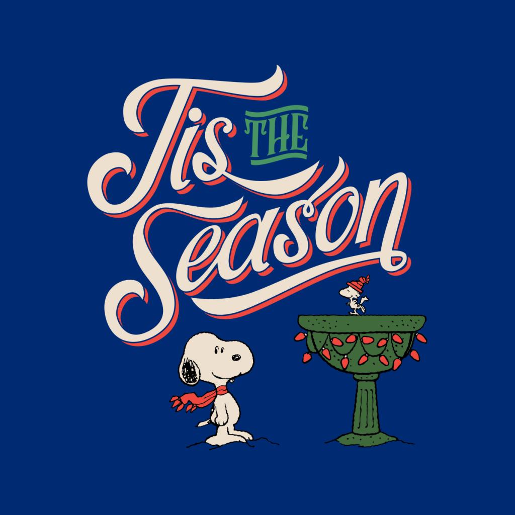 Peanuts Christmas Snoopy Tis The Season Men's T-Shirt-ALL + EVERY