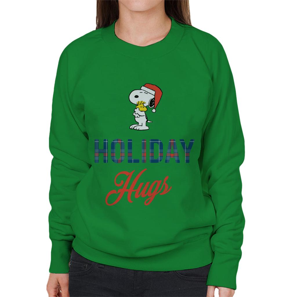 Peanuts Christmas Love Snoopy Holiday Hugs Women's Sweatshirt-ALL + EVERY