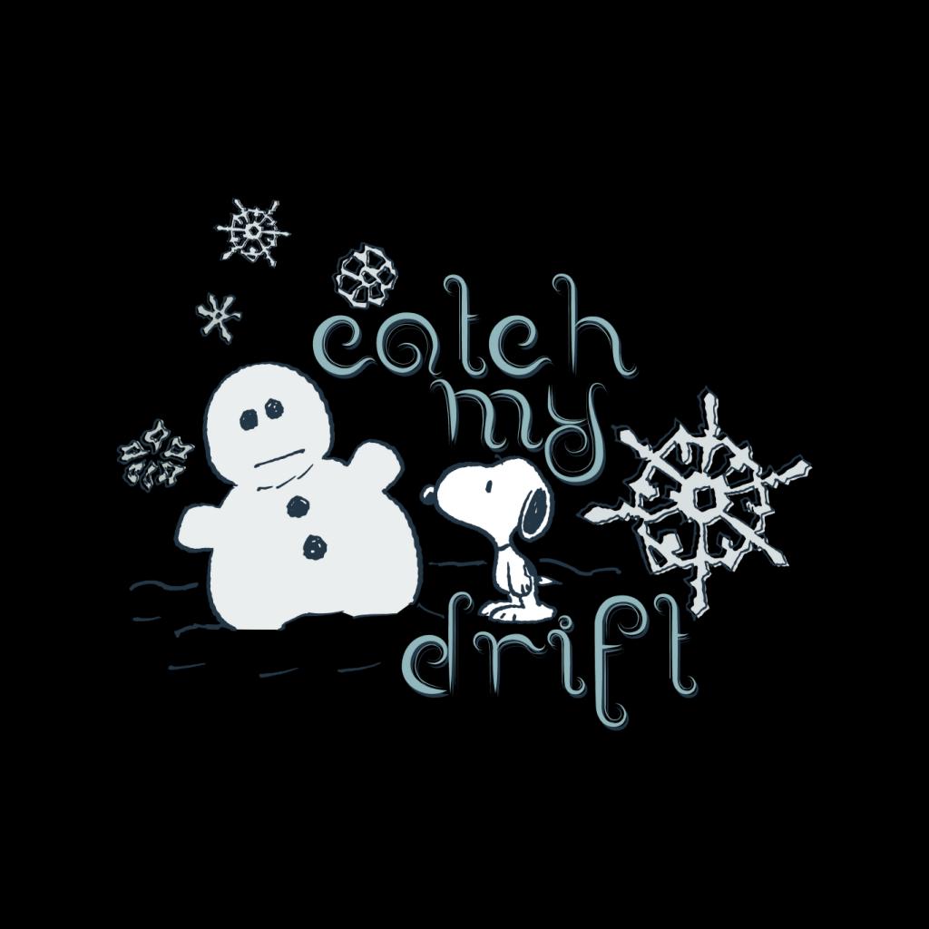 Peanuts Christmas Snoopy Catch My Drift Men's Sweatshirt-ALL + EVERY